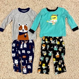 2T fleece pajama sets carter’s